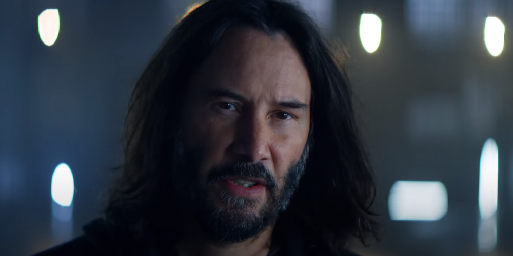 Keanu Reeves Receives a Digital Makeover in Cyberpunk 2077 Logo